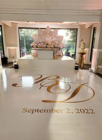 Dance floor wrap monogram Washington DC, Virginia & Maryland - Dj Max Powers Wedding Floor Wrap, Floor Wrap Wedding, Dance Floor Wrap, Dance Floor Vinyl, Plant Styling, Dance Floor Wedding, Monogram Vinyl Decal, Dance Floors, Christmas Dance