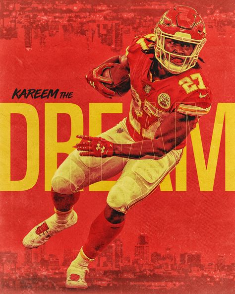 Sport Posters, Sports Branding, Sport Branding, Sports Graphics, Kc Chiefs, Behance Project, Sport Poster, Ncaa Football, Sports Design