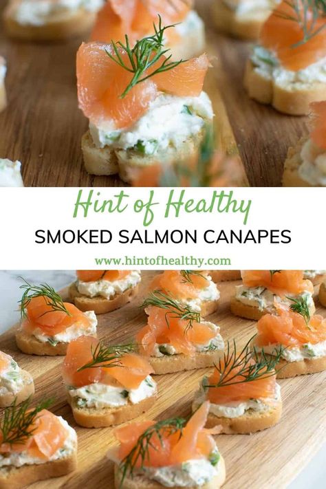 Smoked Salmon Starter, Smoked Salmon Recipes Appetizers, Smoked Salmon Blinis, Smoked Salmon Canapes, Salmon Appetizer Recipes, Salmon Canapes, Easy Canapes, Salmon Bites Recipe, Smoked Salmon Appetizer