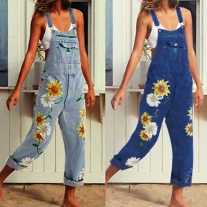 kayledunha-7 on eBay Sunflower Jumpsuit, Fun Overalls, Womens Denim Overalls, Style Bleu, Overalls Vintage, Style Overalls, Denim Decor, Denim Fashion Women, Denim Dungarees