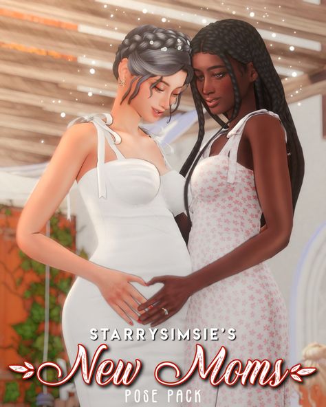 ✨New Moms - Pose Pack✨ | StarrySimsie on Patreon Sims 4 Cc Maternity Dress, Sims 4 Mom And Daughter Poses, Ts4 Pose Pack, Sims 4 Cc Maternity Clothes Patreon, Sims 4 Single Mom Poses, Sims 4 Wedding Poses, Sims4 Family, Sims 4 Poses Family, Sims 4 Pregnancy Poses