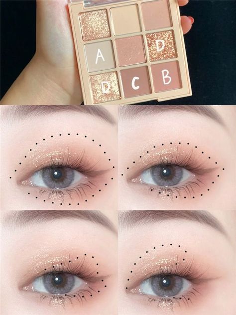 Eyeshadow Brown, Yellow Milk, Monolid Eye Makeup, Asian Makeup Tutorials, Going Out Makeup, Simple Makeup Tips, Doll Eye Makeup, Korean Eye Makeup, Matte Eyeshadow Palette