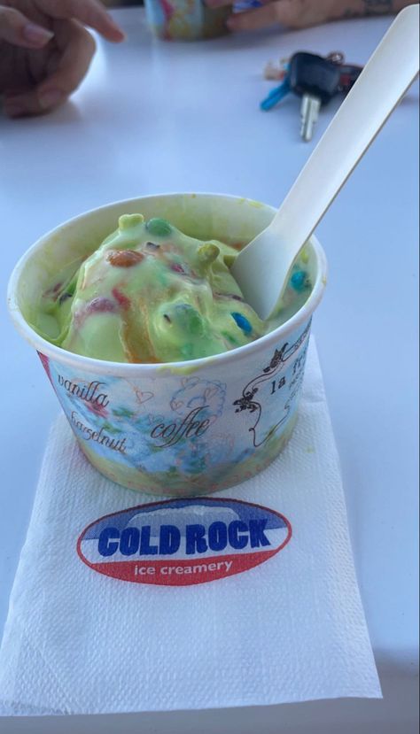 Cold rock ice creamery Ice Creamery, Cold Ice, Vanilla, Ice Cream, Cream, Ethnic Recipes, Quick Saves