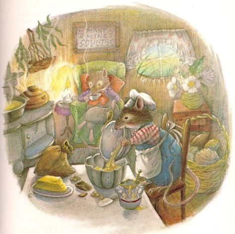 This wonder work is from 'The Town Mouse and Country Mouse' retold and illustrated by ~ Lorinda Bryan Cauley Mouse Illustration, Children's Stories, House Mouse, Fairytale Art, Children's Picture Books, Childrens Stories, Children's Book Illustration, Christmas Animals, Art Watercolor