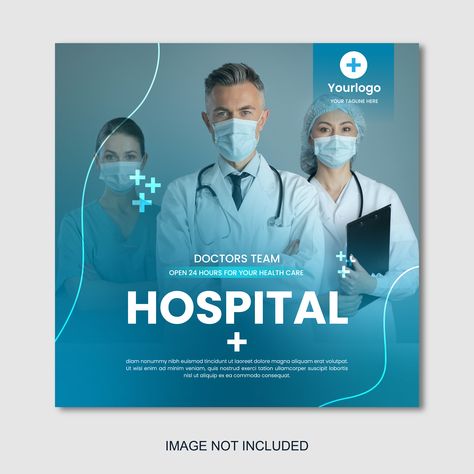 Doctor Post Design Ideas, Doctors Social Media Posts, Doctor Ads Creative, Health Care Social Media Post, Medical Social Media Post Design, Hospital Poster Design, Hospital Social Media Post, Doctor Social Media Post, Medical Design Graphics