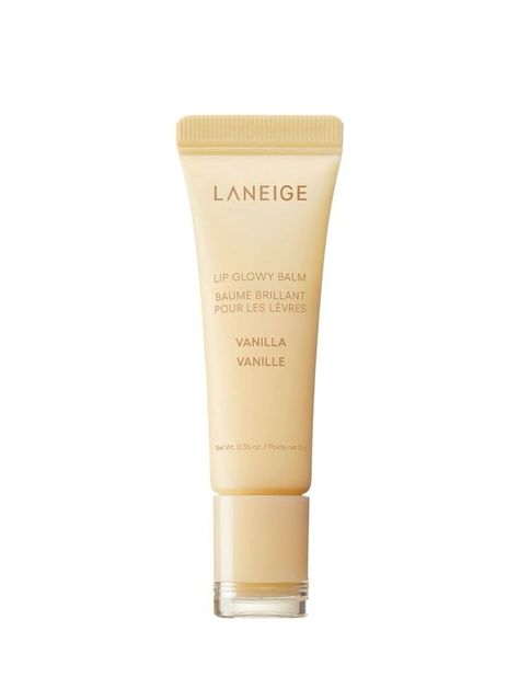 LANEIGE Lip Glowy Balm- Vanilla Laneige Vanilla, Laneige Lip Glowy Balm, Lip Glowy Balm, Vanilla Lip Balm, Laneige Lip, Makeup List, Skin Care Items, Makeup Items, Lip Mask