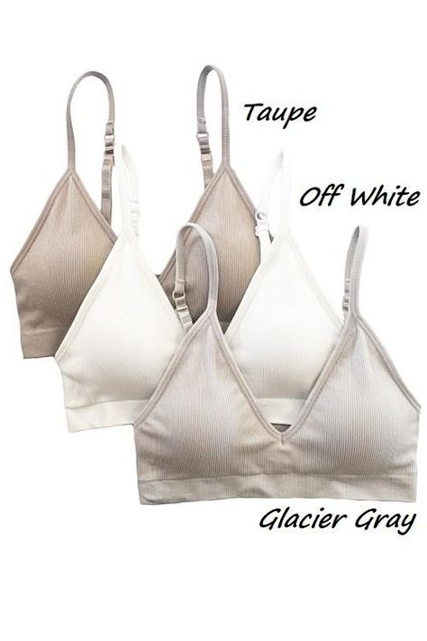 Affordable Boutique Clothing, Athleisure Tops, Padded Bralette, Seamless Bra, Grey And Beige, Affordable Clothes, Padded Bras, Cross Straps, How To Feel Beautiful