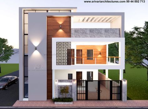 South Facing House Elevation Design, Flat House Design, Luxury Exterior Design, Indian House Exterior Design, South Facing House, Building Front Designs, Bamboo House Design, House Outer Design, Small House Elevation