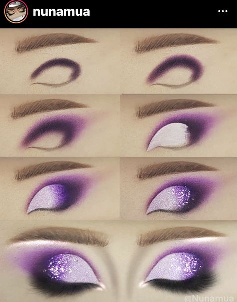 Maquillage Yeux Cut Crease, Drag Make-up, Makeup Order, Beginners Eye Makeup, Purple Eye Makeup, Makeup Artist Tips, Makeup Tutorial Eyeshadow, Eye Makeup Pictures, Purple Makeup