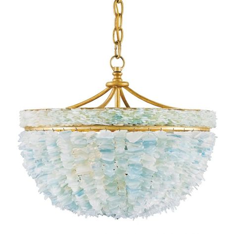 Shades of Sea Glass - Florida Design Key West Decor, Sea Glass Chandelier, Coastal Light Fixtures, Beach House Lighting, Coastal Chandelier, Marble Trend, Coastal Lighting, Beach Lighting, Florida Design