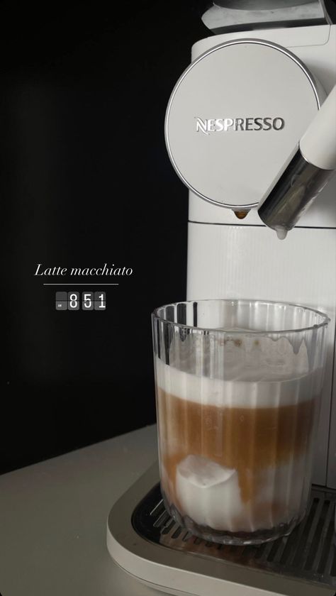 #nespresso #coffee #moderndesign #modern Coffee Station Ideas Nespresso, Nespresso Coffee Machine Aesthetic, Nespresso Lattissima, Nespresso Coffee, Coffee Corner, Pinterest Aesthetic, Coffee Station, Kitchen Inspo, Coffee Art