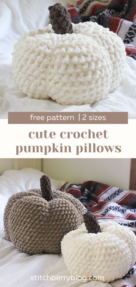 Crochet Halloween Gifts, Crocheted Pumpkins, Crochet Fall Decor, Crochet Yarns, Fall Crochet Patterns, Crochet Pillow Pattern, Halloween Crochet Patterns, Stylish Crochet, Pumpkin Pillows