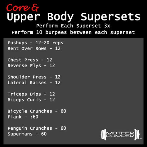 Supersets Workout, Dumbells Workout, Wod Workouts, Upper Body Workout Routine, Circuit Workouts, Crossfit Workouts At Home, Amrap Workout, Elderberry Juice, Wod Workout