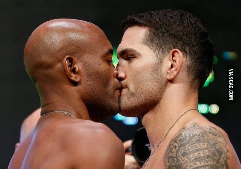 When neither fighter backs down at weigh-in Chris Weidman, Anderson Silva, Fitness Event, Truth Or Dare Questions, Dare Questions, Ufc Fighters, Best Love Stories, Men Kissing, Canal No Youtube