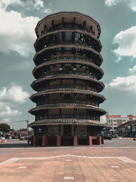 Perak Malaysia Aesthetic, Teluk Intan, Clock Tower, Cafe Design, Leaning Tower, Leaning Tower Of Pisa, Places To Visit, Tower, Clock