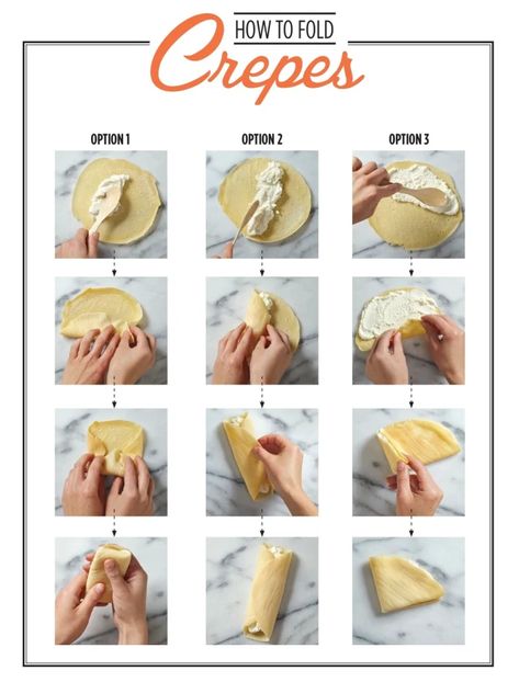 Basic Crepe Batter - Jamie Geller Filled Crepes, Shavuot Recipes, Crepe Batter, How To Make Crepe, Crepe Recipes, Dinner Appetizers, No Dairy Recipes, How To Fold, Dessert Appetizers