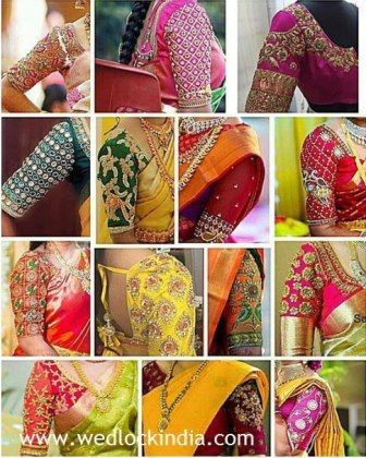 30+ Latest Maggam Work Blouse Designs with Catalogues in India 2019 Blouse Designs Catalogue, Pattu Saree Blouse Designs, Sari Blouse Designs, Wedding Blouse Designs, Silk Saree Blouse Designs, Blouse Designs Indian, Maggam Work Blouses, Maggam Work Blouse Designs, Maggam Work Blouse