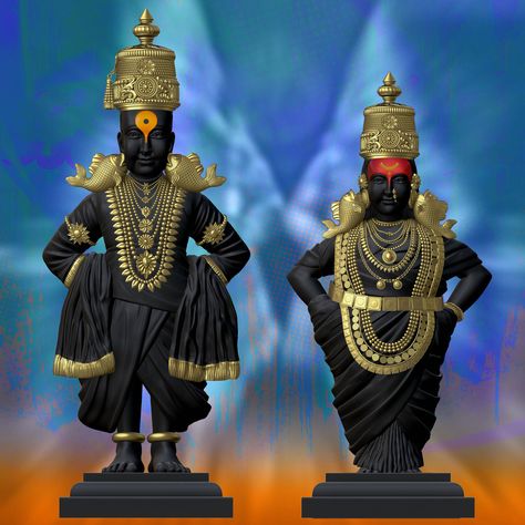 Vithu Mauli Hd Photo, Statues Wallpaper, Vitthal Rukmini, Blue Orange Wallpaper, Blue And Orange Background, Blue And Gold Wallpaper, God Venkateswara Images Hd Wallpaper, Wallpaper Whatsapp, Creepy Backgrounds