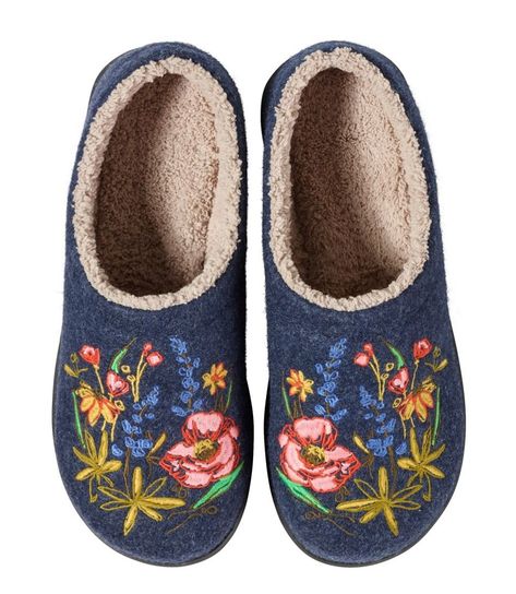 Women's Slippers on Sale | Sale at L.L.Bean Floral Slippers, Wool Clogs, Fleece Socks, Camila Morrone, Clogs Style, Wool Slippers, Liner Socks, Women's Slippers, Slipper Shoes