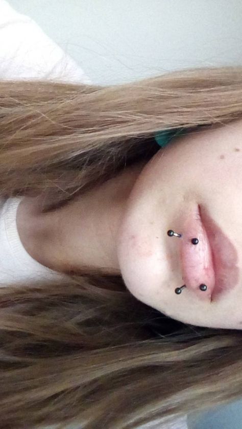 Vertical Snake Bites Piercing, Side Vertical Labret, Double Vertical Labret Piercing, Snakebites Jewelry, Double Labret Piercing, Vertical Labret And Snakebites, Snake Bite Piercing Jewelry, Double Vertical Labret, Vertical Snakebites