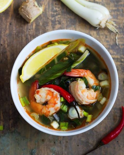 Bok Choy Cabbage Shrimp Soup - #recipe by #eatwell101 - https://www.eatwell101.com/quick-healthy-shrimp-soup-recipe Cabbage Shrimp, Shrimp Soup Recipes, Low Carb Shrimp Recipes, Shrimp Soup, Shrimp And Vegetables, Shrimp Dinner, Shrimp Recipes For Dinner, Healthy Shrimp, Best Soup Recipes