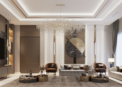 NEO CLASSIC LIVING ROOM on Behance Neo Classic Living Room, Modern Lobby, Kitchen Ceiling Design, Modern Luxury Living Room, Small Lounge, Lobby Interior Design, Ceiling Design Modern, Lobby Interior, Classic Interior Design