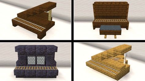 Minecraft Piano, Construction Minecraft, Minecraft Decoration, Rumah Minecraft Sederhana, Piano Design, Minecraft Mansion, Minecraft Modern, Minecraft House Tutorials, Minecraft Room