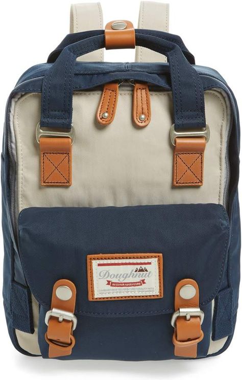 DOUGHNUT Mini Macaroon Colorblock Water Resistant Backpack #ad #backtoschool #backpacks #backpack #school #schoolsupplies Doughnut Backpack, Canvas Backpack Purse, Sling Backpack Purse, Backpack Fjallraven, Water Resistant Backpack, Best Luggage, Fashion Organization, Girls Handbags, Backpack Straps