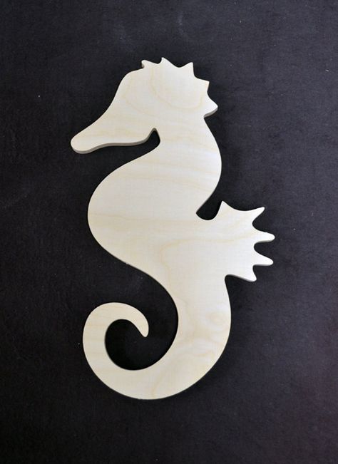 Wood Seahorse – Lu&mi Seahorse Door Hanger, Seahorse Ornament Diy, Sea Horse Stencil, Seahorse Svg, Wooden Seahorse Wall Art, Diy Nautical Decor, Diy Nautical, Memorial Signs, Seahorses