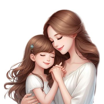 Mom Daughter Cartoon Images, Happy Daughters Day Images, Daughters Day Images, Mother And Daughter Cartoon, Cartoon Mother And Daughter, Mother And Daughter Love, Happy Daughters Day, Hug Images, Cartoon Family