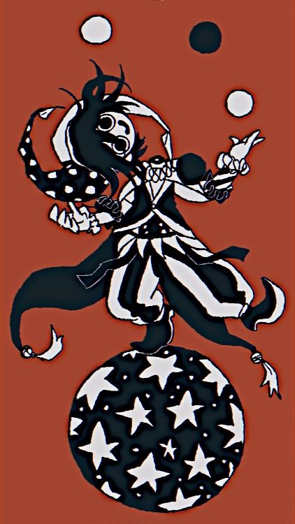 Poses For Evil Characters, Funky Clown Art, Creepy Clown Character Design, Jester Drawing Art, Clown Art Creepy, Circus Oc Art Male, Creepy Jester Art, Jester Design Character, Cute Jester Drawing