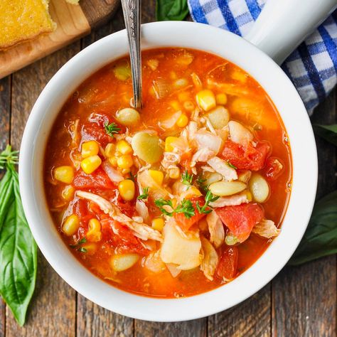 Virginia Brunswick Stew Recipe, Green Salad Dressing, Southern Buttermilk Biscuits, Brunswick Stew, The Seasoned Mom, Fried Apples, Diced Chicken, Butter Beans, Instapot Recipes