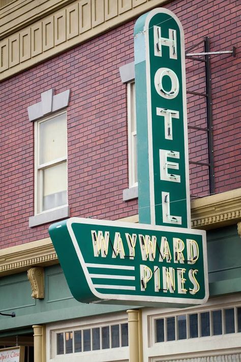 What makes Wayward Pines special? You'll have to watch to find out. http://fox.tv/1yBflET Wayward Pines, Ghost Signs, Fox Tv, Restaurant Signs, Pretty Backgrounds, Our Town, Old Signs, Street Signs, Timeline Photos