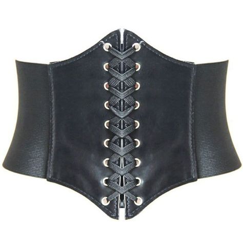 PRICES MAY VARY. Combination of Premium Faux Leather + Elastic Band + Sticky Tape Closure 【Wide Cinch Belt】 The waist girdle is comfortable and durable for long wear. The 8" width of the elastic waistband will make your waist more curvier and slimmer. An essential accessory to change the look of your costume in seconds. 【Vintage Style Dress Belt for Women 】 Classic vintage style leather lace-up tied waspie corset belt, is made of polyester and PU leather. Front: combination of premium faux leath Waspie Corset, Black Corset Belt, Corset Waist Belt, Corset Belts, Bob Chapeau, Classic Vintage Style, Cinch Belt, Gothic Corset, Women Corset