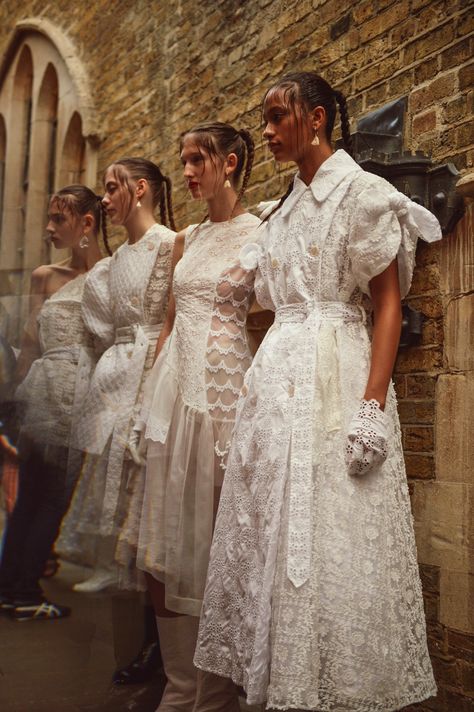 Simone Rocha Wedding Dress, Simone Rocha Wedding, Simone Rocha Dress, Simone Rocha Aesthetic, Southwark Cathedral, White Tinsel, Church Girl, Angela Carter, Her Aesthetic