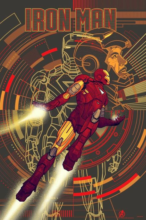 Marvel Retro Poster, Ultron Art, Marvel Comics Iron Man, Iron Man Poster, Marvel Phone Wallpaper, Marvel Retro, Iron Man 2008, Marvel Comics Vintage, Marvel Wall