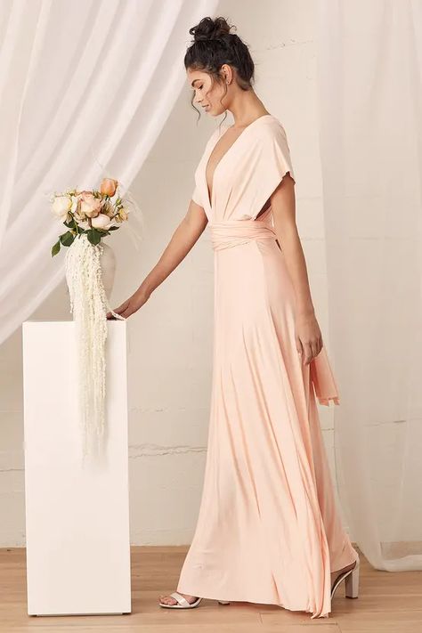 blush pink maxi - Lulus Search Bodice Styles, Flattering Bridesmaid Dresses, Blush Pink Maxi Dress, Bridesmaid Dresses Gowns, Velvet Bridesmaid Dresses, Mother Of The Bride Gown, Perfect Bridesmaid Dress, Blush Bridesmaid Dresses, Maid Of Honour Dresses