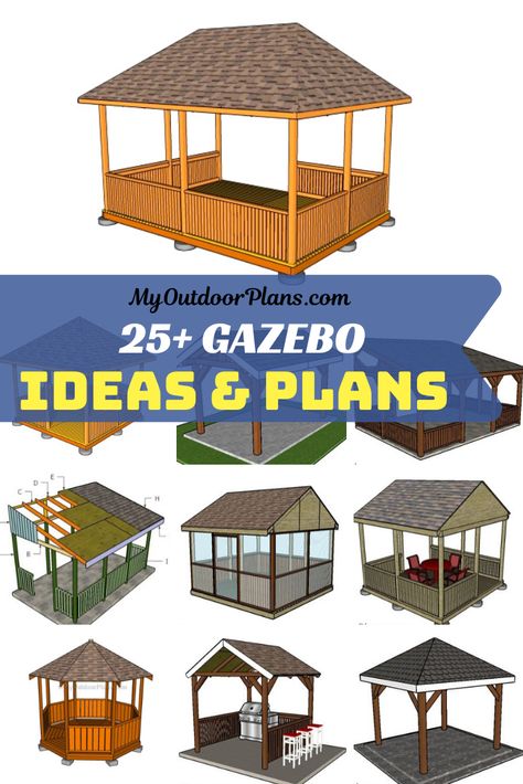 Backyard Corner Gazebo Ideas, Diy Enclosed Gazebo, Wood Gazebo Plans, Diy Wooden Gazebo, Gazebo Building Plans, Gazaboo Ideas, Diy Gazebo Ideas Cheap Backyard, How To Build A Gazebo On A Budget, Cheap Gazebo Ideas