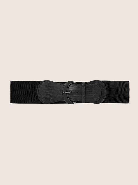 Leather Covered Buckle Elastic Belt – BloomChic Office Capsule, Elastic Belt, Trendy Accessories, Womens Clothing Sizes, Personal Marketing, Leather Cover, Your Style, Black Fashion, Plus Size Outfits