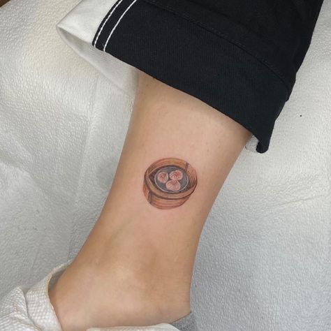 realism tattoo by Ba Neul in Manhattan, NYC Dim Sum Tattoo, Soup Dumpling, Manhattan Nyc, Realism Tattoo, Dim Sum, Realism, I Tattoo, Manhattan, Tattoos