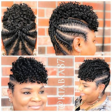 Braid Hairstyles For Black Women, Hairstyles For Black Women Braided, Black Women Braided Hairstyles, Flat Twist Hairstyles, Natural Braided Hairstyles, Black Hair Updo Hairstyles, Hairstyles Braid, Twisted Hair, Braided Hairstyles For Kids