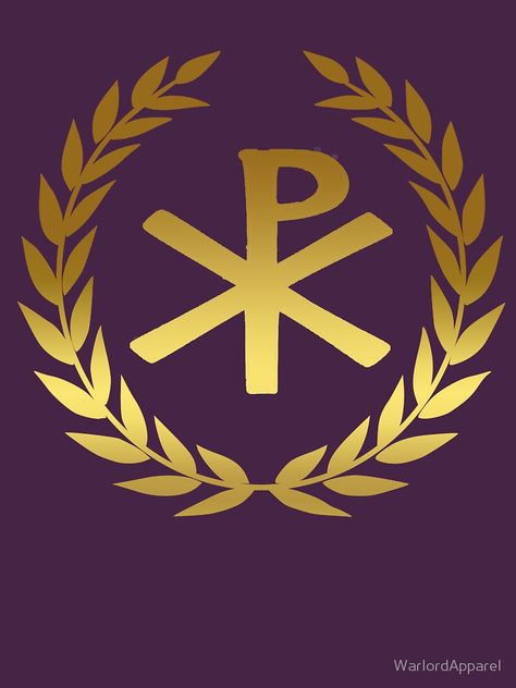 Byzantine Empire Chi Rho by WarlordApparel Byzantine Empire Flag, Byzantine Empire Aesthetic, Byzantine Wallpaper, Byzantine Flag, Byzantine Empire Map, Byzantine Color, Jesus Pics, Maps Aesthetic, Christian Flag