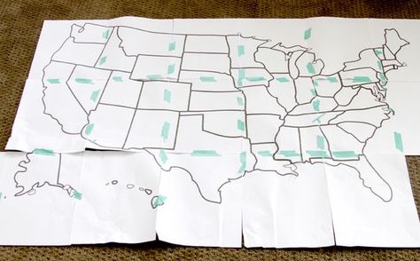 US States Pattern Map Quilt Pattern, Usa Quilt, Map Quilt, Block Quilts, Block Quilt, Diy Event, Quilt Tutorial, Usa Map, Quilting Techniques