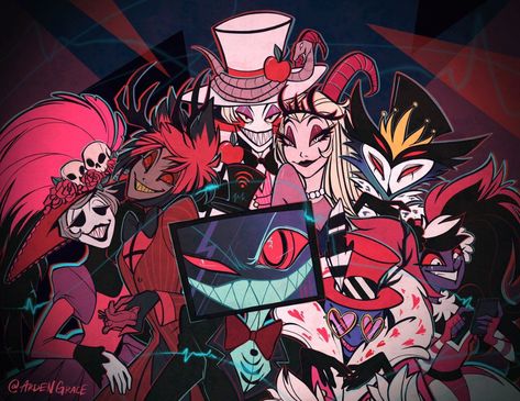 Hotel Trivago, H Hotel, Monster Hotel, Alastor Hazbin Hotel, Vivziepop Hazbin Hotel, Hotel Art, 영감을 주는 캐릭터, Helluva Boss, Hazbin Hotel