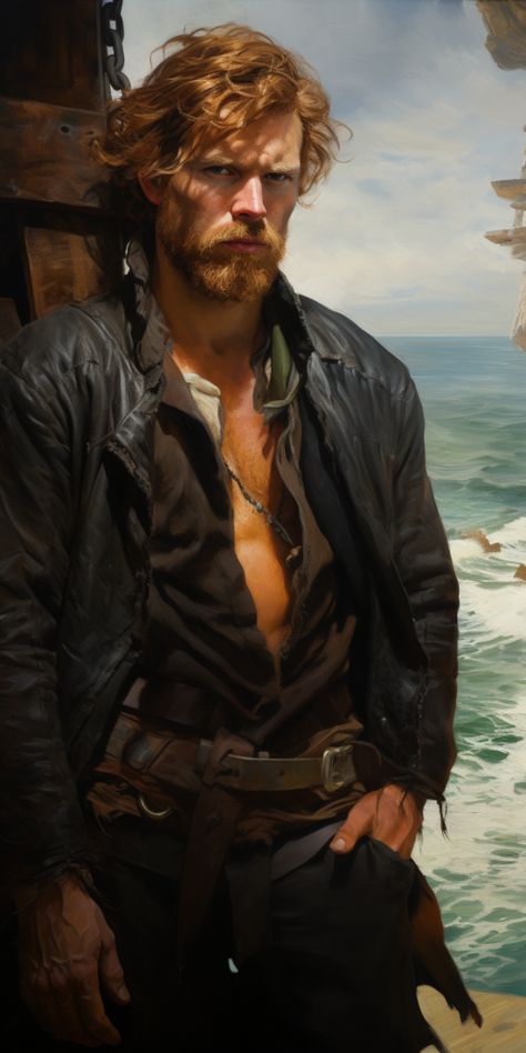 Pirate Woman Art, Npc Dnd, Gentleman Pirate, Pirate Stuff, Deep Set Eyes, World Building, Fantasy Portraits, Leather Armor, Pirate Hats