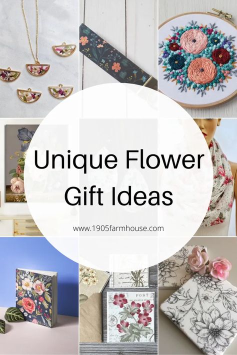 Unique flower gift ideas for the friend or loved one who loves flowers and pretty useful items #flowergifts Flower Themed Gifts, Gifts For Flower Lovers, Things To Wear, Useful Items, Flower Gift Ideas, Ultimate Gift Guide, Unique Flower, Gifts For Grandparents, Unique Flowers