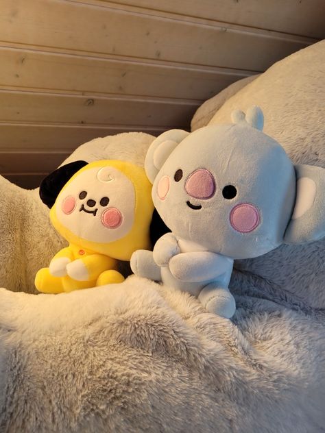 Chimmy And Koya, Koya Bt21 Plush, Koya Plushie, Shooky Plush, Cute Soft Toys Aesthetic, Bt21 Toys, Chimmy Plushie, Bt21 Plushies Aesthetic, Bt21 Plush