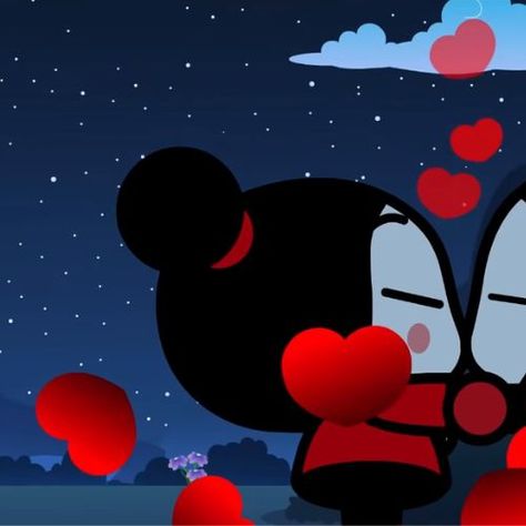 pucca and garu couple/metadinha <3 Cute Icons Hello Kitty, Icons Hello Kitty, Pucca And Garu, Foto Cartoon, Genos Wallpaper, Mini Mundo, Match Profile, Duos Icons, Matching Profile