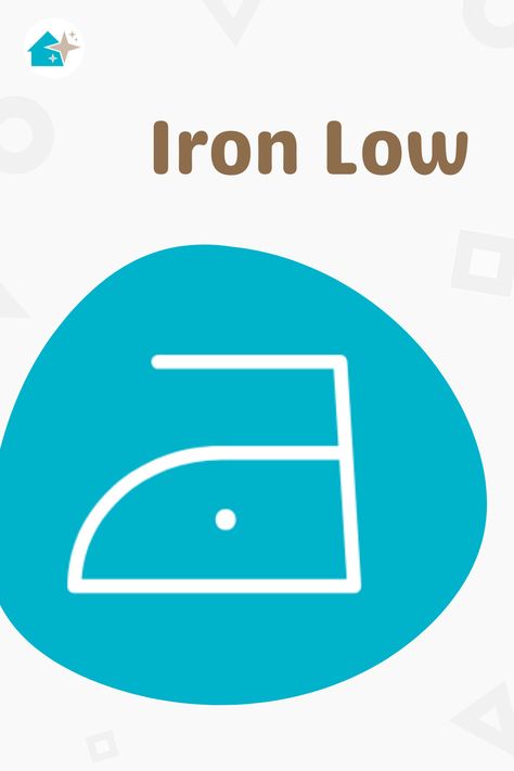 iron low laundry symbol Good Rich In Iron, Too Much Iron Symptoms, Signs Of Low Iron, Iron Element, Clothing Care, Fabric Care, Dots, Heat, Fabric