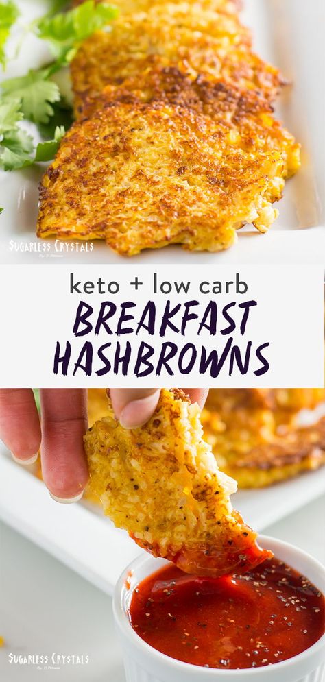 Cauliflower Hashbrowns, Breakfast Hashbrowns, Hash Browns, Low Carb Breakfast, Diet Help, Keto Diet Meal Plan, White Pepper, Breakfast Recipe, Keto Breakfast